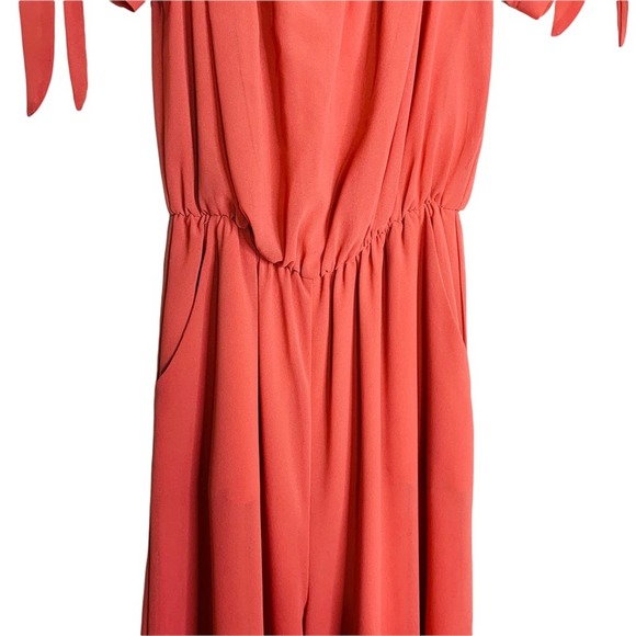 Gianni Bini Off the Shoulder Jumpsuit XS Coral 2849 - Picture 4 of 6